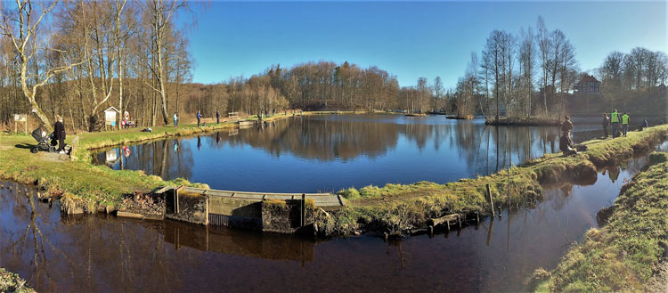 Fiskepremiär i Verktygsdammen i Tyringe , foto Bert Wilnerzon